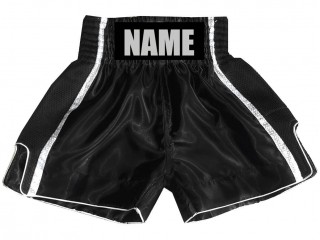 Shorts Boxe Anglaise Personnalisé : KNBSH-027-Noir